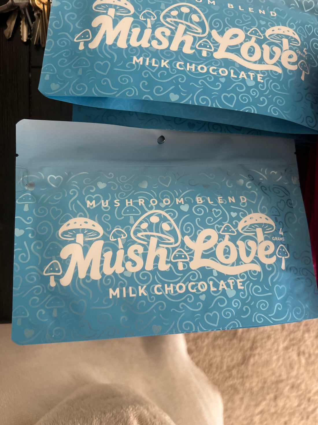 Mush Love – Milk Chocolate Mushroom Chocolate Bar 4g